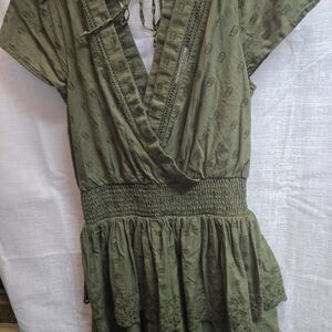 American Eagle Outfitters Olive Mini Dress